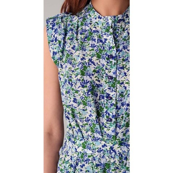 Shoshanna Elizabeth Edessa Floral Silk Romper 6 - Picture 7 of 13